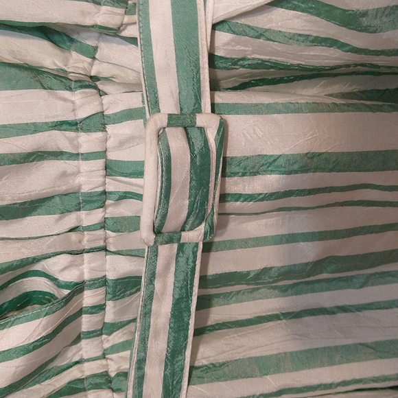 Vintage Strippe green and White dress - Picture 2 of 4